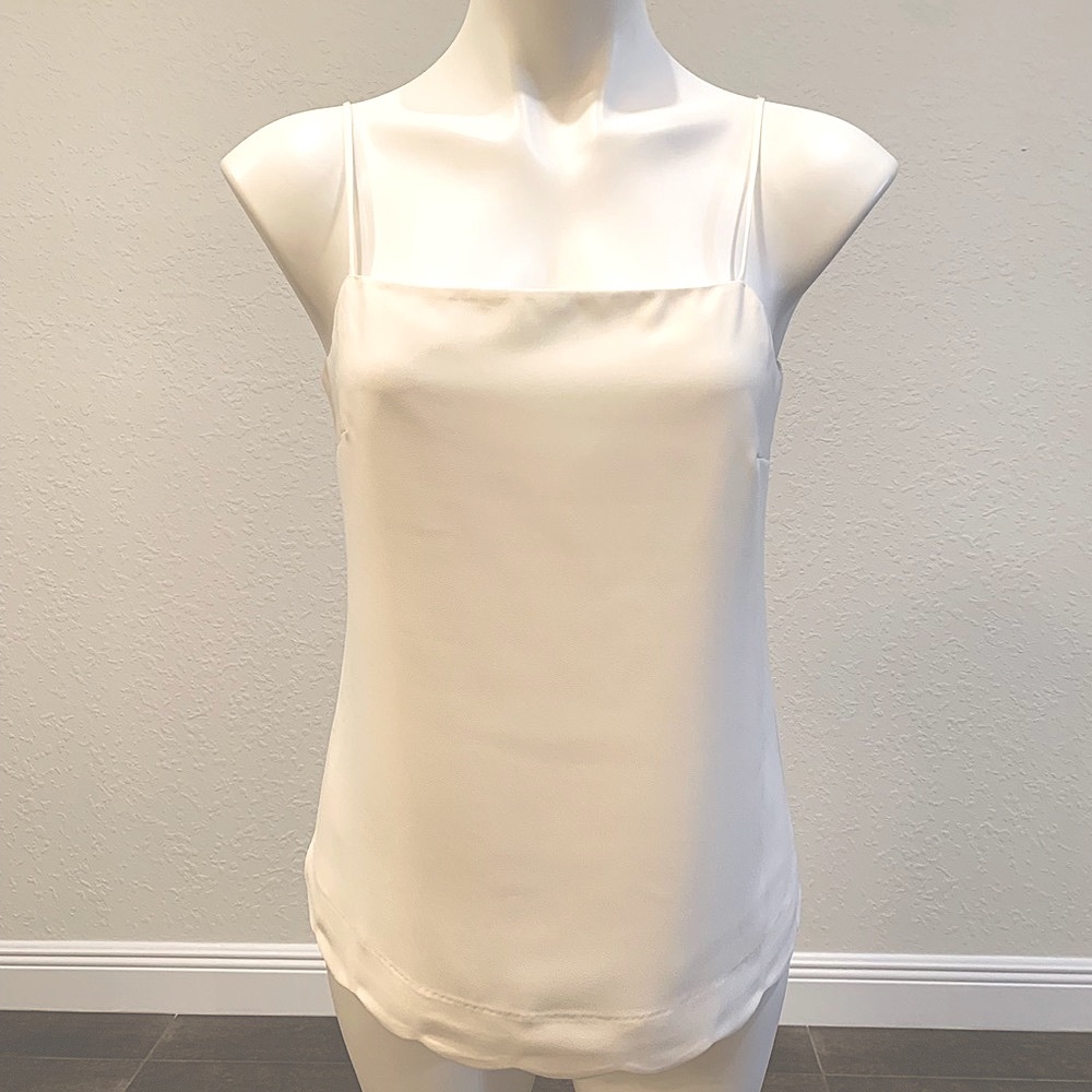 NWT J. CREW FACTORY CAMISOLE TOP WITH SCALLOP TRIM